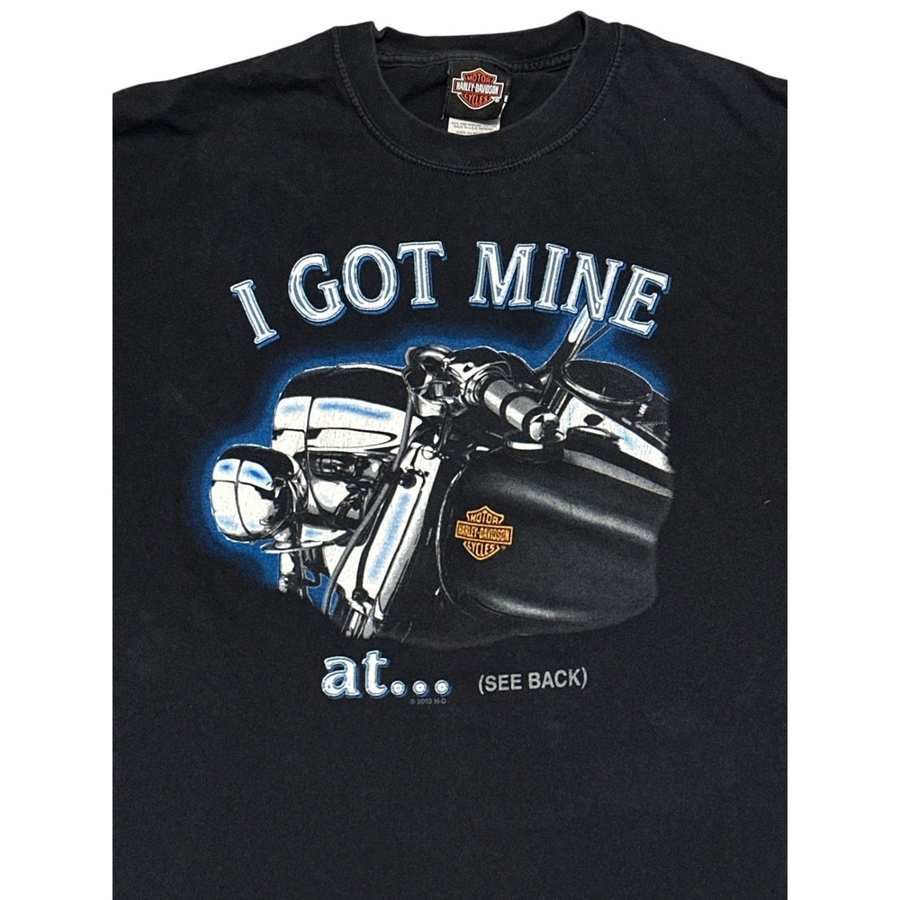 Vintage Harley-Davidson 2002 "I Got Mine At.." Bossier City LA T-Shirt Size XL